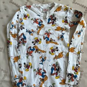 Vintage Disney Store White Shirt with Colorful Characters